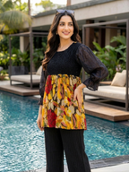 Smock Symphony Black Printed Set