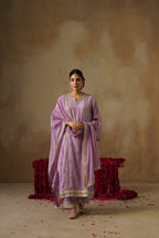Mehekti Purple Dori Work Mul Chanderi Set