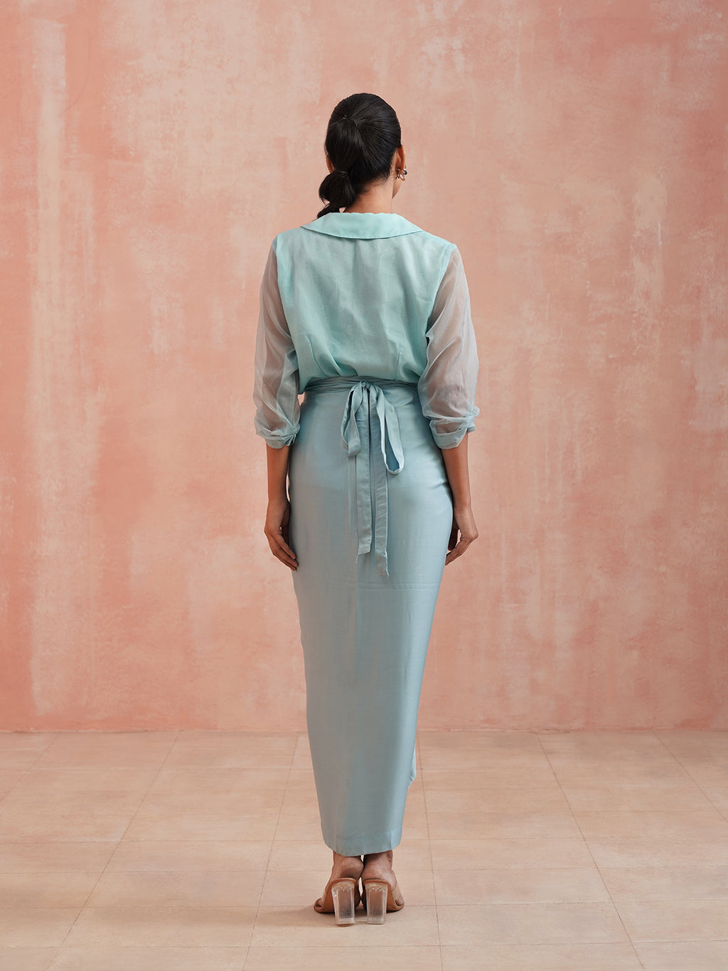Ice Blue Lily Top